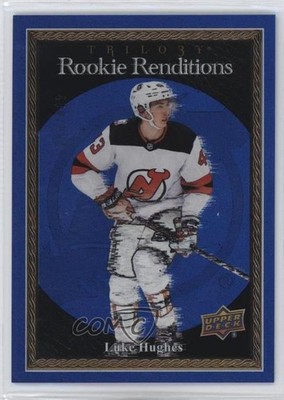 2023-24 Upper Deck Trilogy Rookie Renditions Blue /499 Luke Hughes #RR-6 RC 5q7