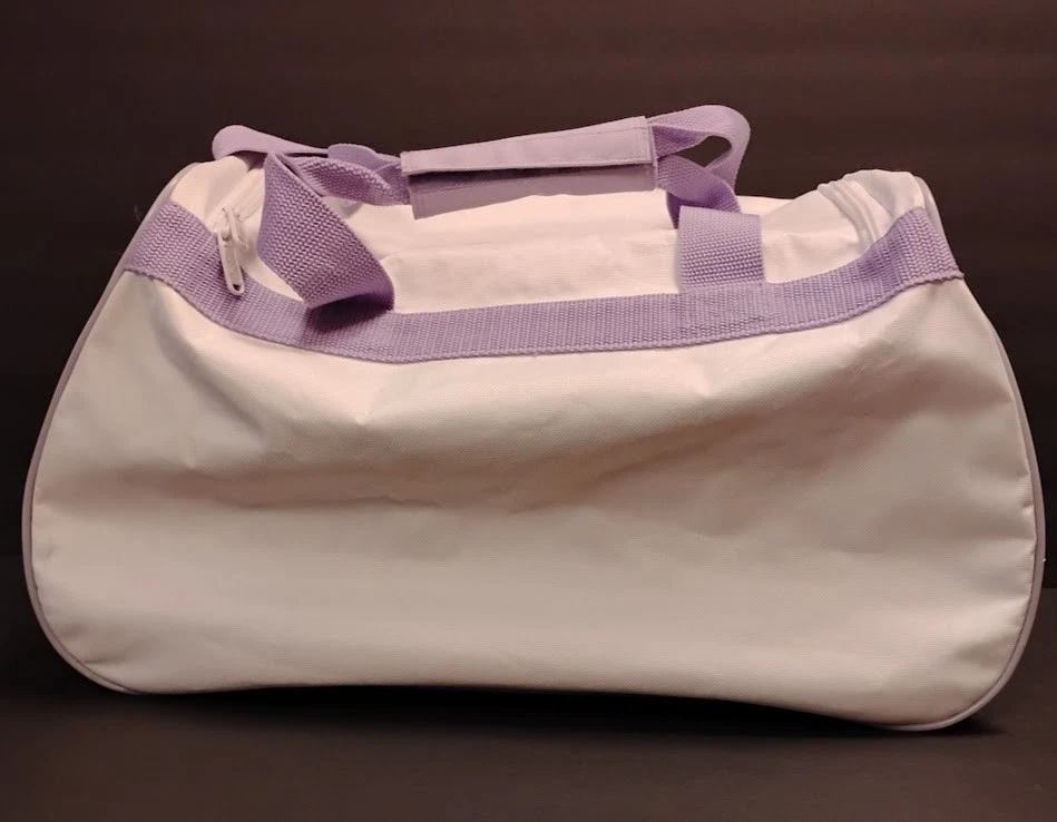 ADIDAS Duffel Bag, Purple/White, 18.5 x 10.5 x10 - Image 2 of 4