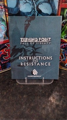 TURNING POINT Fall of Liberty PS3 PlayStation 3 System CODEMASTERS Game Booklet