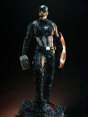 Captain America Figur 40cm Marvel Avengers Statue Sammler Deko Geschenk