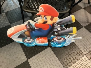 HUGE THICK PLASTIC MARIO KART NINTENDO STORE DISPLAY SIGN HARD TO ACQUIRE ITEM