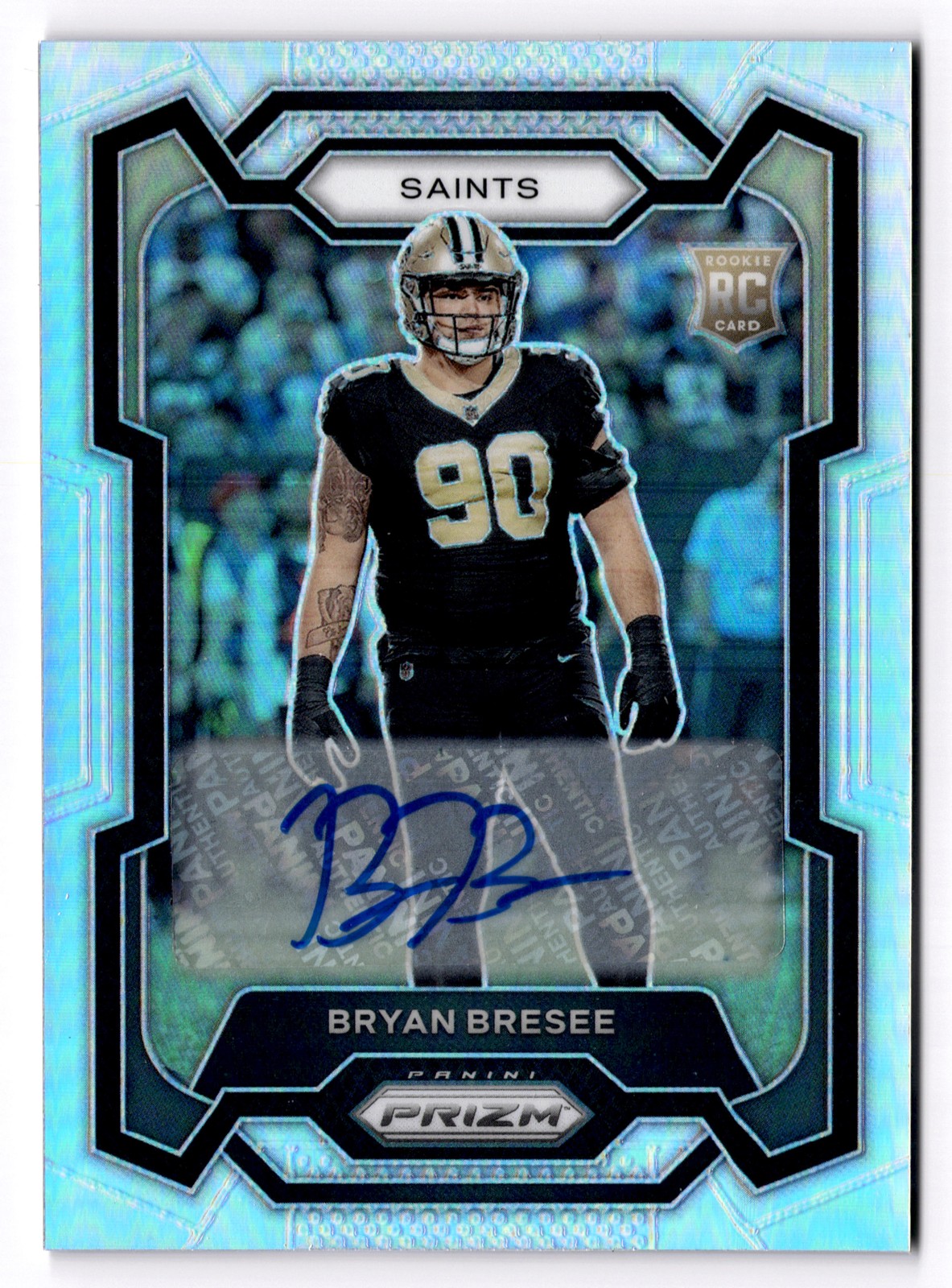 2023 Panini Prizm Bryan Bresee #372 Autographs Prizm Silver New Orleans Saints