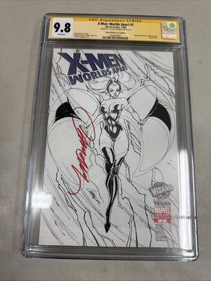 #ad X Men: Worlds Apart 1 Signed Campbell Wizard World Texas Bamp;W Variant CGC 9.8 NM $139.99
