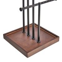 Amazon Basics SchmuckstäNder Baum-Design 4 Ebenen Walnuss Schwarz