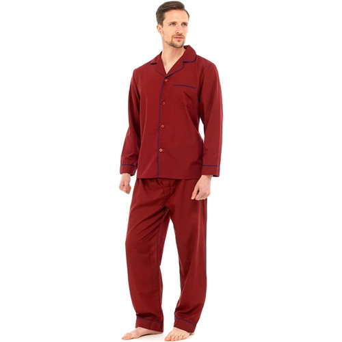 Mens Pyjamas Sets Classic Plain Pjs Nightwear Top Bottoms Lounge Pants Trousers - 第 16/20 張圖片