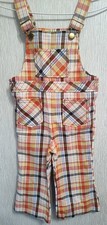 Vintage Health-Tex Overalls Yellow Orange And Brown Pockets 3T Retro 70s New