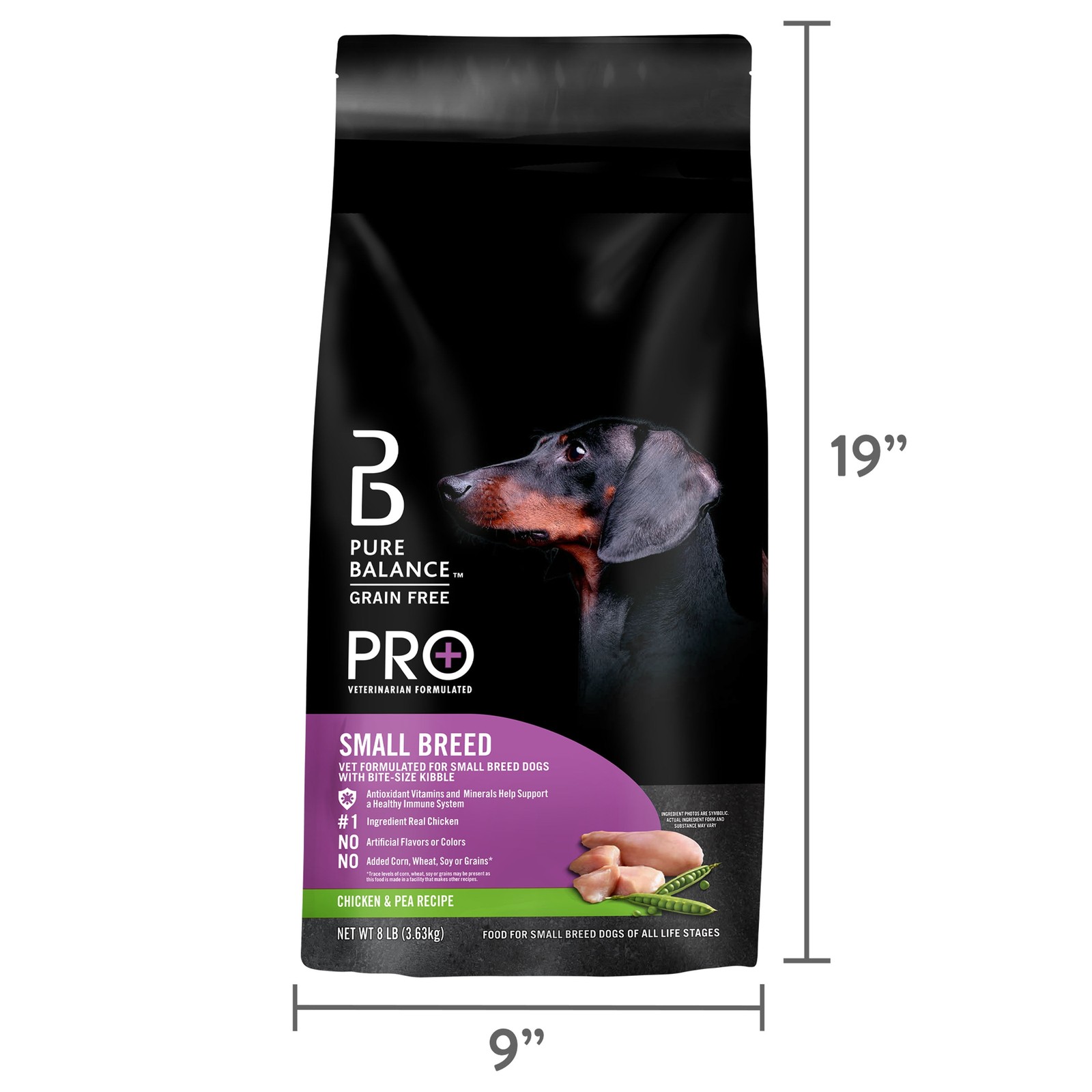  Small Breed Chicken & Pea Recipe Dry Dog Food, 8 lbs