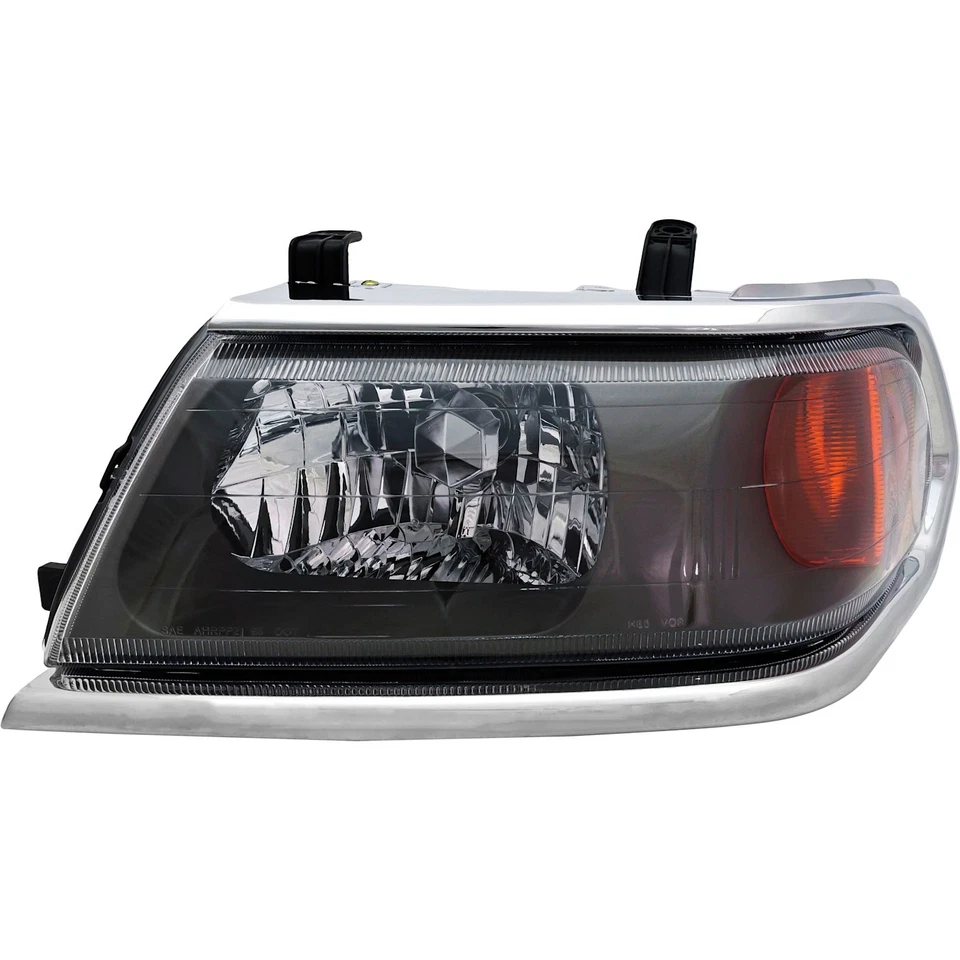 Headlight Set For 2000-2004 Mitsubishi Montero Sport With Chrome Trim 2Pc - Изображение 3 из 4