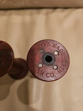 Two Doherty & Wadsworth Silk Company Wooden Spool