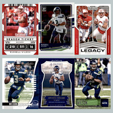 Russell Wilson Lot 6 Football Cards 2020 Panini Contenders Draft Picks Ticket NM