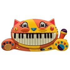 B. Toys Meowsic Cat Keyboard Piano w/ Microphone Kids Musical Toy - TESTED