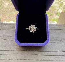 Vintage 14K Solid Yellow Gold Diamond Engagement Ring Appro 1 CTW-.60-.70 Center