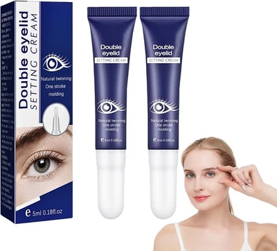 IZBEAUVO 2PCS Eyes Big Lifting Eyelid Defining Cream,Instant Eye Lift for Hooded Eyes,Lo