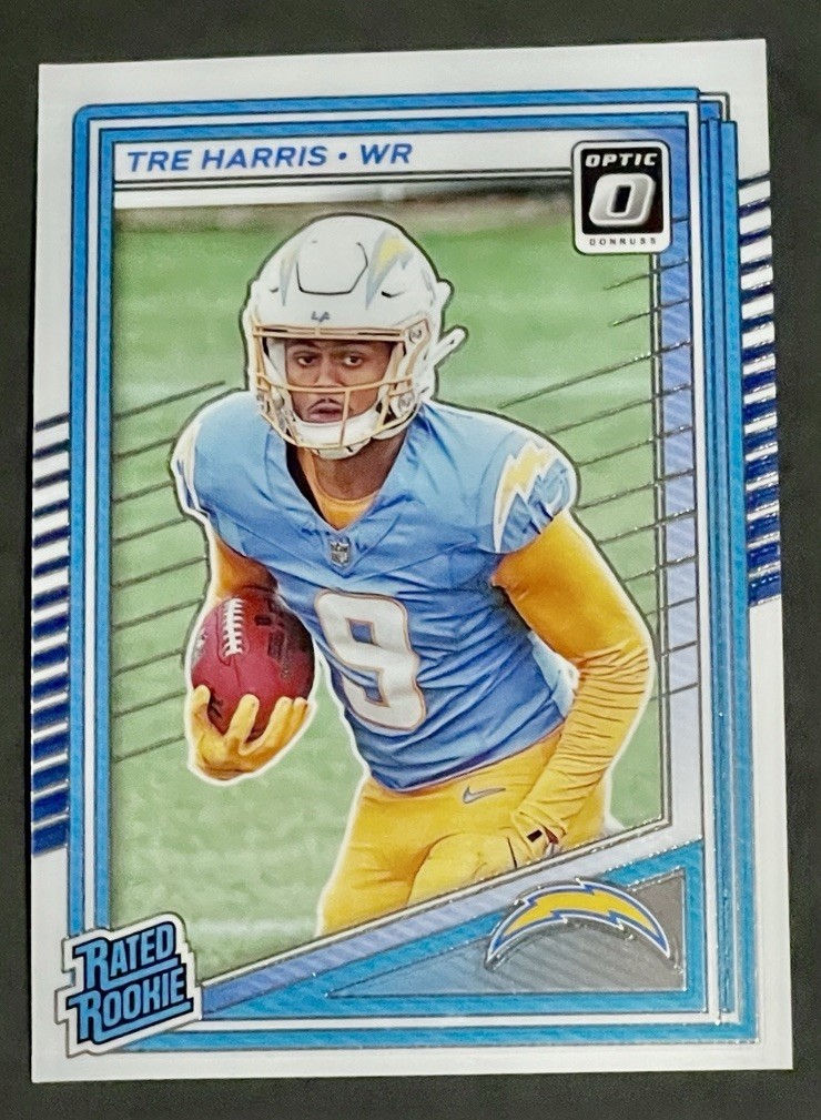 2025 Panini Donruss Optic Tre Harris Rated Rookie RC #229 Chargers
