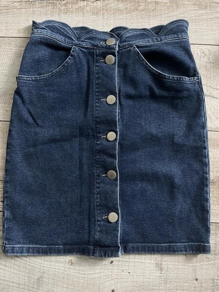 Women Maje Skirt Navy Denim S