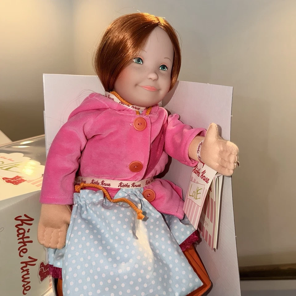 NUEVO EN CAJA Muñeca Kathe Kruse Lolle Annabelle Rara Alemana 21.5” Muñeca Realista Coleccionistas Foto 4 de 4