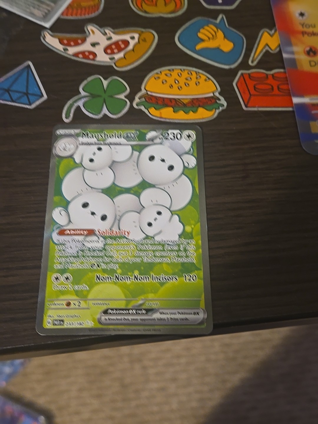 Pokemon Paradox Rift Maushold EX 233/182 Full Art Rare Holo NM/M PACK FRESH!