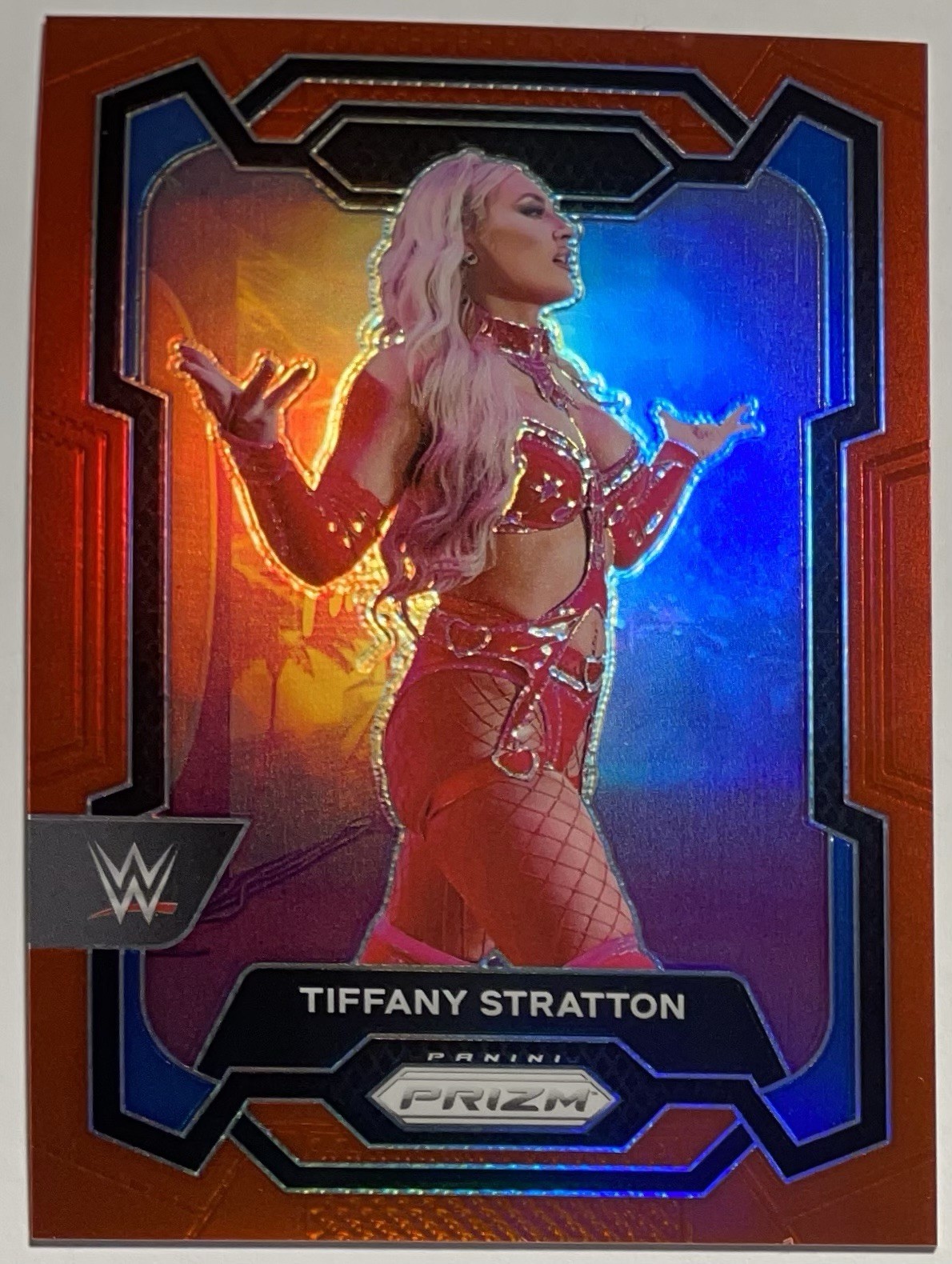 2024 Panini Prizm Tiffany Stratton Red 36/299 WWE Wrestling