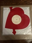 VTG ATLANTIC STARR ALWAYS BROKEN HEART SHAPED CANDY RED VINYL RARE~NM~AS IS