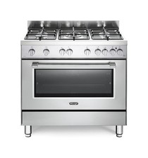 DE LONGHI PRO96GVXED2 CUCINA A GAS 5 FUOCHI 90CM FORNO VENTILATO 115L INOX A