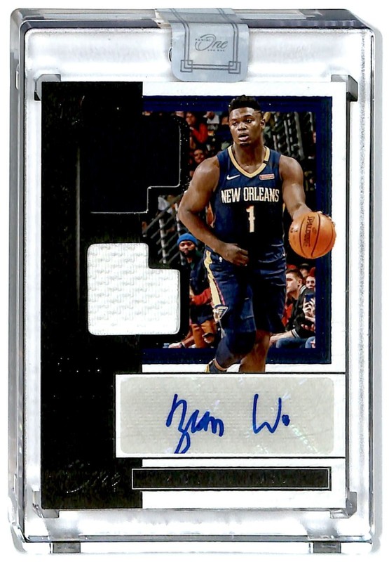 2019-20 Panini One & One Dual RPA 59/99 Zion Williamson Rookie Auto R6220J