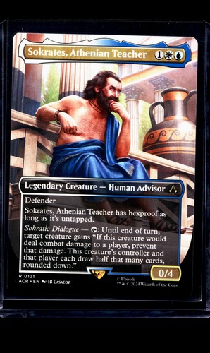 MTG Magic The Gathering Assassins Creed Borderless 121 Sokrates ...