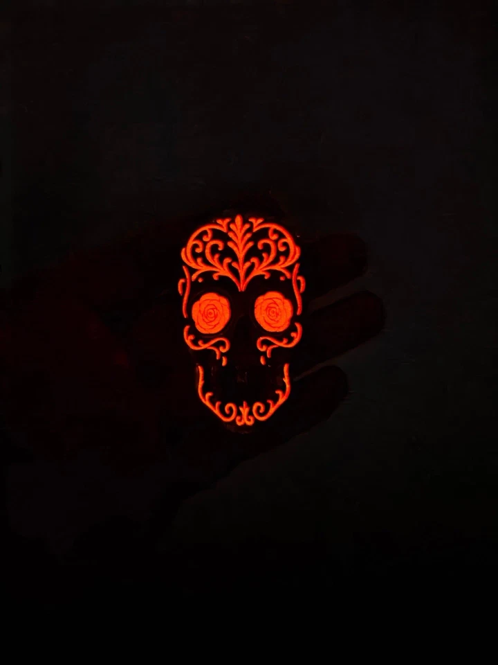 "Moneda Desafío Cartel de Sinaloa moneda de 3"" brilla en la oscuridad".  Foto 3 de 4