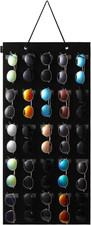 Sunglasses Organizer Storage- Hanging Eyeglasses Wall Pocket Mounted,Eyewear Dis