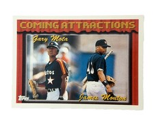Excellent: Vintage 1994 topps Gary Mota/James Mouton Houston Astros RC