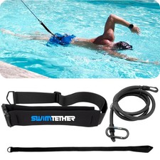Swim Tether Stationary Swimming Belt Travel Pack   Universal Fit One Size f...