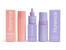 Florence by Mills Clarifying Skincare Set Serum Cleanser Blemish 71 MSRP  NIB