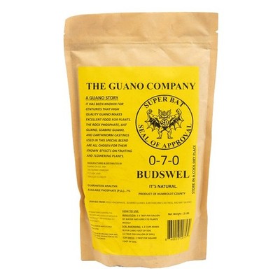Budswel Dry Rock phosphate, Bat guano, Seabird guano, and Earthworm castings
