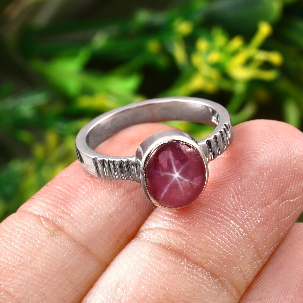 Sterling silver hotsell and ruby rings
