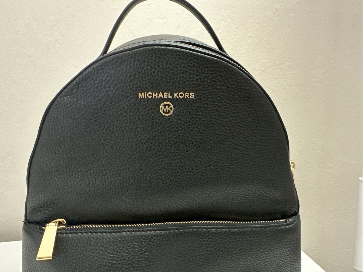Michael Kors Valerie Black Pebbled Medium Leather Backpack Michael Kors Valerie Medium Backpack Black - Averand main image 4