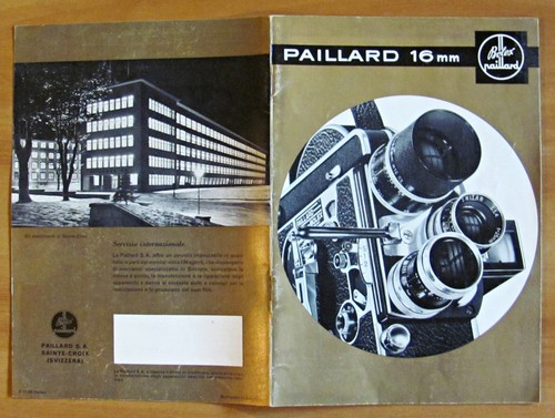 Folleto Publicitario PAILLARD 16 mm Bolex - Ed. Paillard - CINEPRESE Italiano* - Photo 7/7