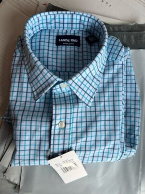 Lands  End Men s Performance Dress Shirt