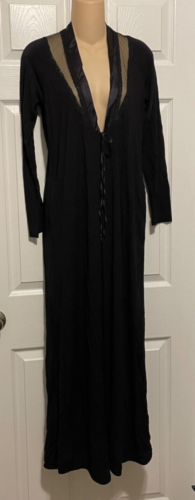 La Perla Idylle Collection M Robe Full Length Black - Picture 1 of 4