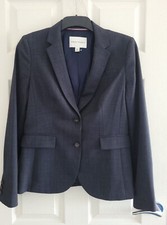 Women's Banana Republic Stretch Blazer Navy Mix Color Size Us 8/ Uk 10 New