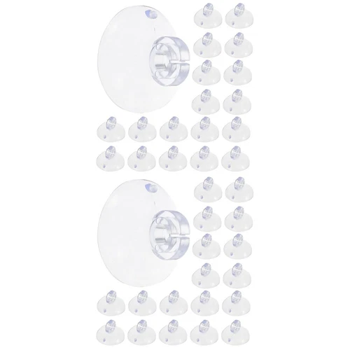  2 Pack Suction Cup Hook Outdoor Christmas Light Clips Window Suckered Hooks