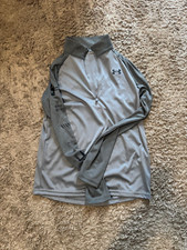 Boys Under Armour 1/4 Zip Pullover, Grey, L