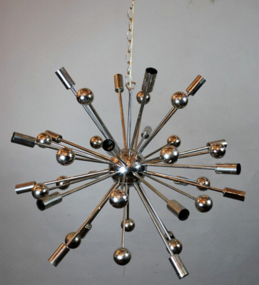 18 Light Metal Balls Sputnik Fixture Chrome Finish Elegant Décor Premium Lights