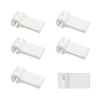 Windhager 10704 Klemmhaken, Zubehör für Seilspannmarkise / Sonnensegel, weiß (2 