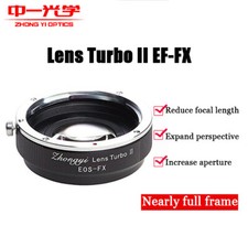 Zhongyi Lens Turbo II Focal Reducer Booster Adapter for Canon EOS EF to Fuji FX