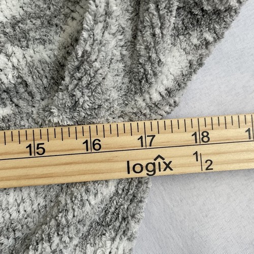 High Pile Sweater Hoodie Full Zip S Women Chenille Gray/White Colorado Clothing - Picture 9 of 12
