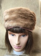 Vintage Union Made Genuine Fur Pillbox Hat Authentic, Wedding, Bridal