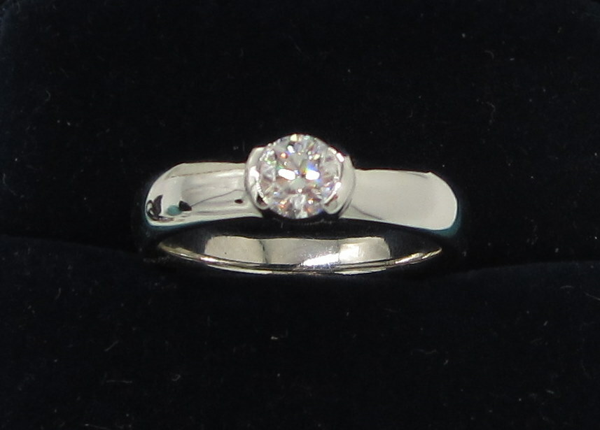 Tiffany Co Amazing Platinum Etoile Carat Diamond Solitaire