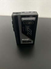 Sharp Stereo AM FM Cassette Tape Player Black JC-126 BK