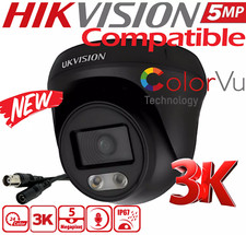 Hikvision Compatible 5MP FULL HD 3K COLOUR AT NIGHT SECURITY Audio CCTV CAMERA