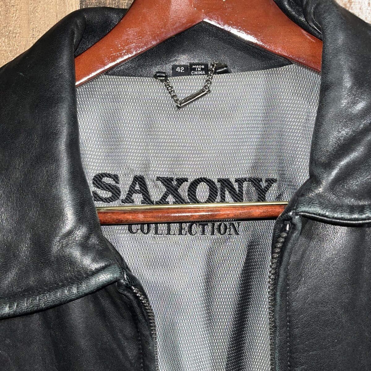 VTG SAXONY COLLECTION Black Premium Soft Leather Jacket Size VTG SAXONY COLLECTION Black Premium Soft Leather Jacket Size