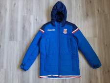 Stoke City Football Jacket Winter Macron Soccer England 2017/2018 Size L